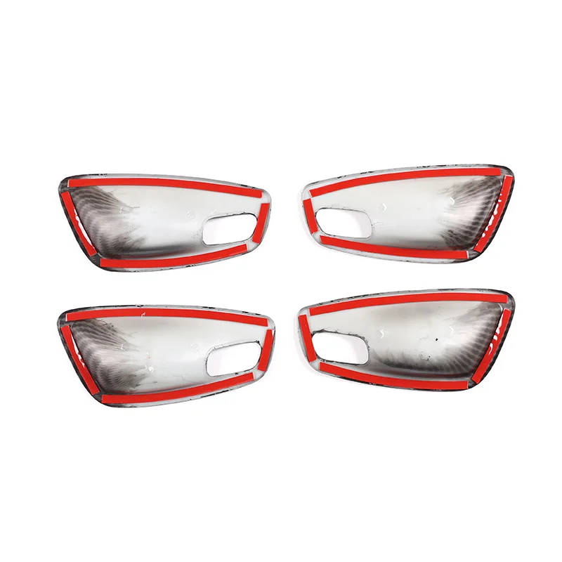 

For BMW 1 Series 2007-2011 ABS carbon fiber pattern Accessories Chrome Ieterior Door Handle Bowl cover Trim set of 4 pcs