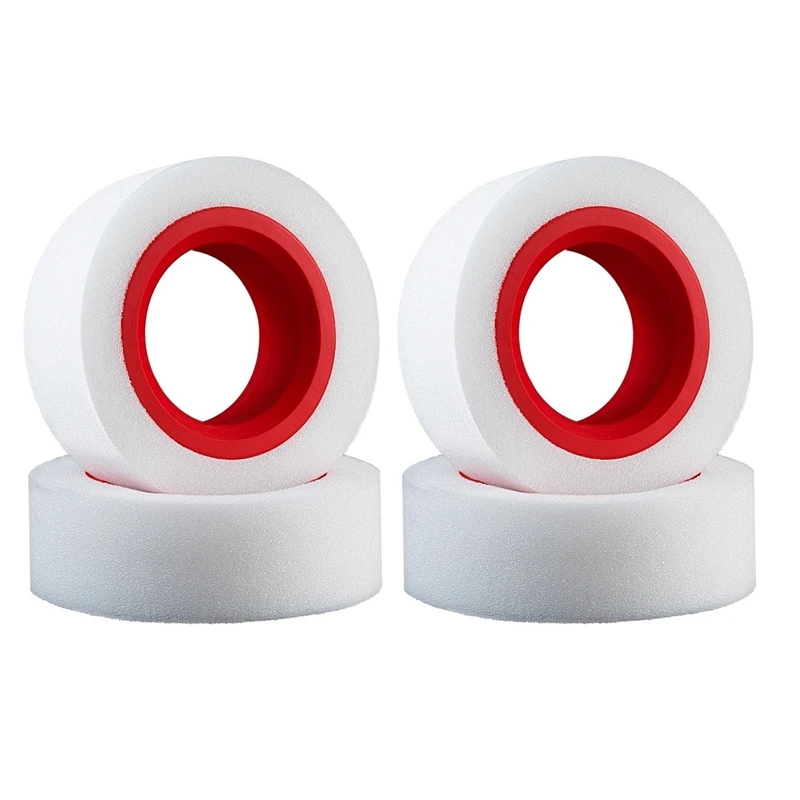 

4Pcs Dual Stage TPE Foam Sponge Fit 114-120mm 1.9Inch Wheel Tires for RC Crawler Axial SCX10 90046 Traxxas TRX4