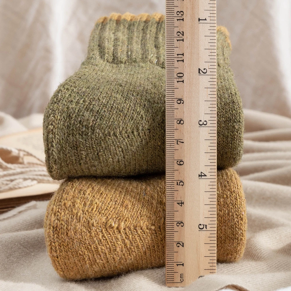 5 Pairs Winter Socks Warm Women Super Thick Thermal Wool Cashmere Snow Socks Seamless Terry Boots Floor Sleeping Socks Eu 34-39