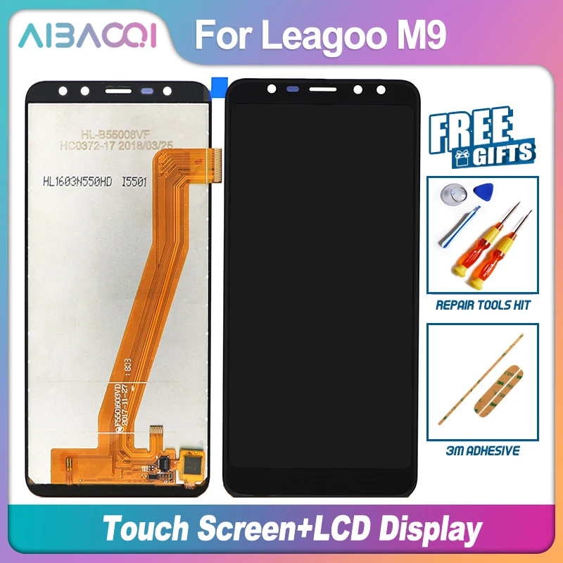 Сменный сенсорный экран AiBaoQi 5 дюйма + ЖК дисплей 1280X640 для Leagoo M9 Android 7 0 MT6580A|Экраны