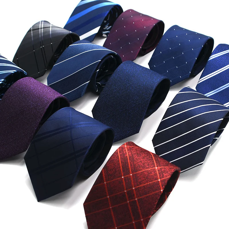 

Various Style Neck Tie Men Skinny Necktie Wedding Ties Polyester Black Dot Fashion Mens Business Bowtie Shirt Accessories