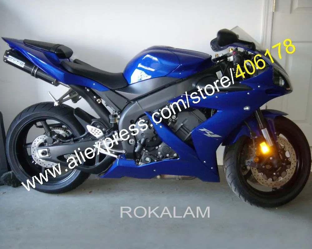 

For Yamaha YZF R1 2004 2005 2006 YZF1000 04 05 06 YZF-1000 R1 All Blue Motorcycle Fairings Kit (Injection Molding)