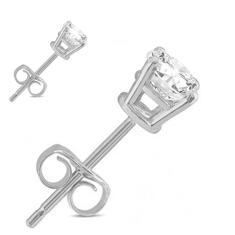

1 Pair Classic Stainless Stee Stud Earrings For Women CZ Zircon Ear Piercing Surgical Steel Ear Jewelry for Men Boys Women Girls