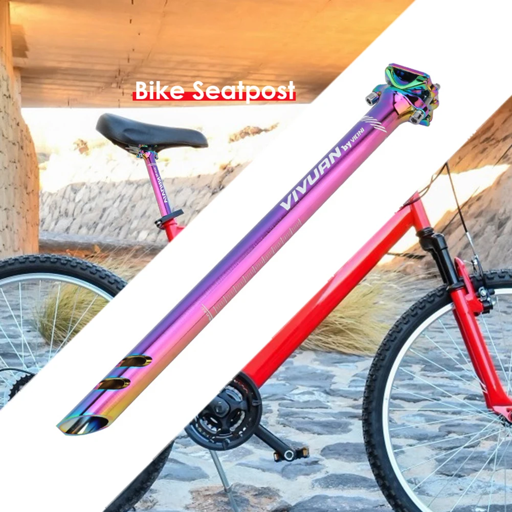 

Bicycle Seatpost 27.2/31.6mm Aluminum Alloy MTB Seat Tube Long Fixed Gear Seat Post Extension Bike Parts Accessories