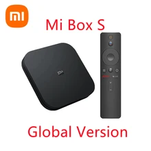 Global Version Xiaomi Mi Smart TV Box S 4K HDR Android 9.0 Wireless WIFI Media Box RAM 2GB Set-Top Box With Remote Control