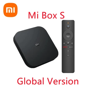 global version xiaomi mi smart tv box s 4k hdr android 9 0 wireless wifi media box ram 2gb set top box with remote control free global shipping