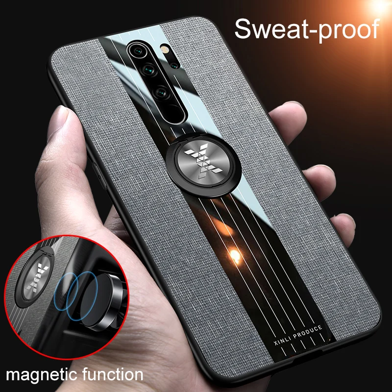 

KONSMART Luxury Phone Case For Xiaomi Redmi Note 8 Pro Finger Ring Noble Shockproof Protective Cover xiomi Redmi Note 8Pro Note8