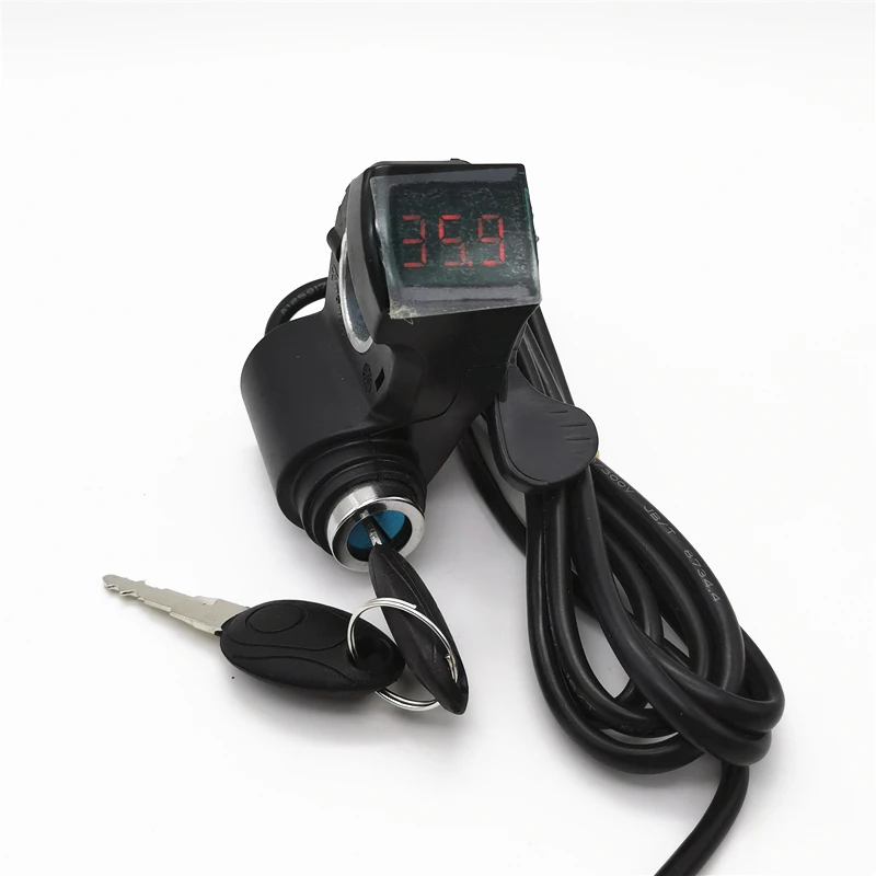 Электрический велосипед Скутер с ключом блокировки ЖК-дисплей большой палец