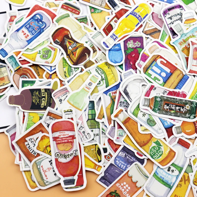 225 шт. милые еда и напитки наклейка для дневника фотоальбома украшения продуктов