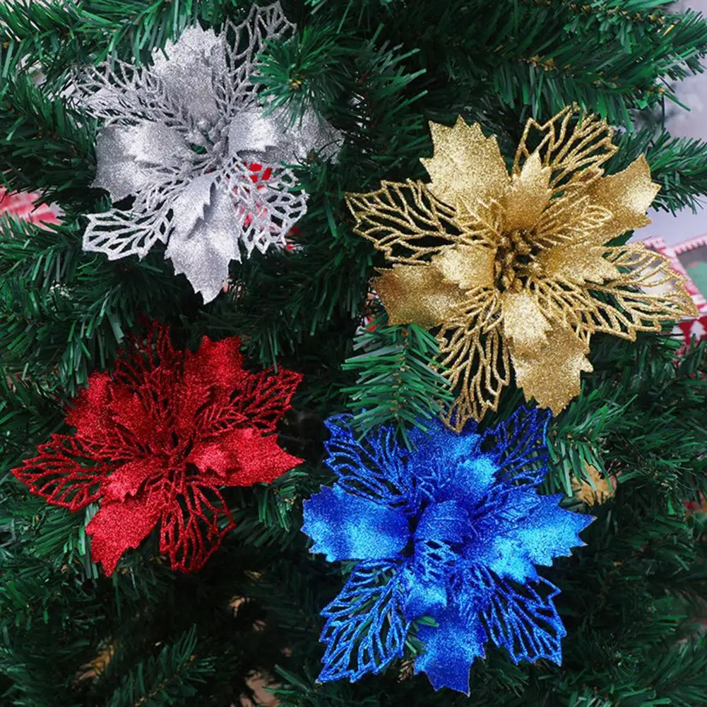 

Fine Workmanship Home Decor Merry Christmas Flower Ornaments for Party