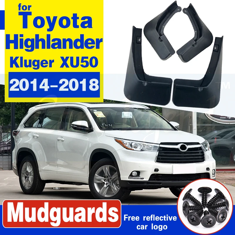 

4 шт./комплект, брызговики для Toyota Highlander Kluger XU50 2014 - 2018