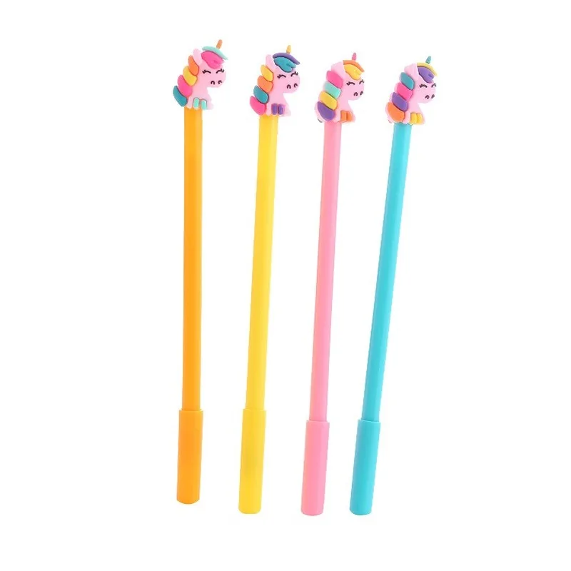 20 Pcs Creative Stationery Shy Unicorn Gel Pens Set Cute Student Cartoon Pony Neutral Pen Fashion Animal Gifts Wholesale |