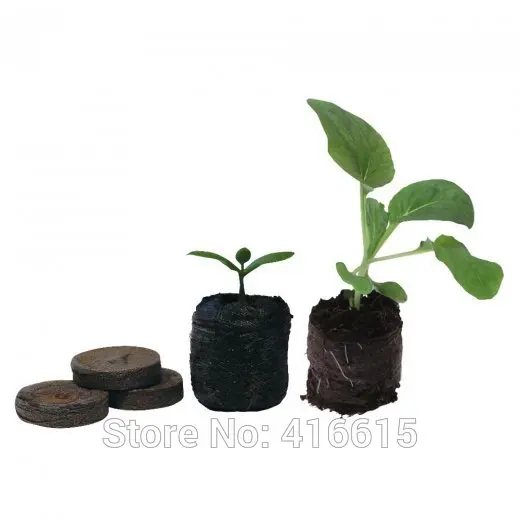 

50 Count 25mm Jiffy Peat Pellets and Coco Pellets Seed Starting Plugs Seeds Starter Pallet Seedling Soil Block Professional