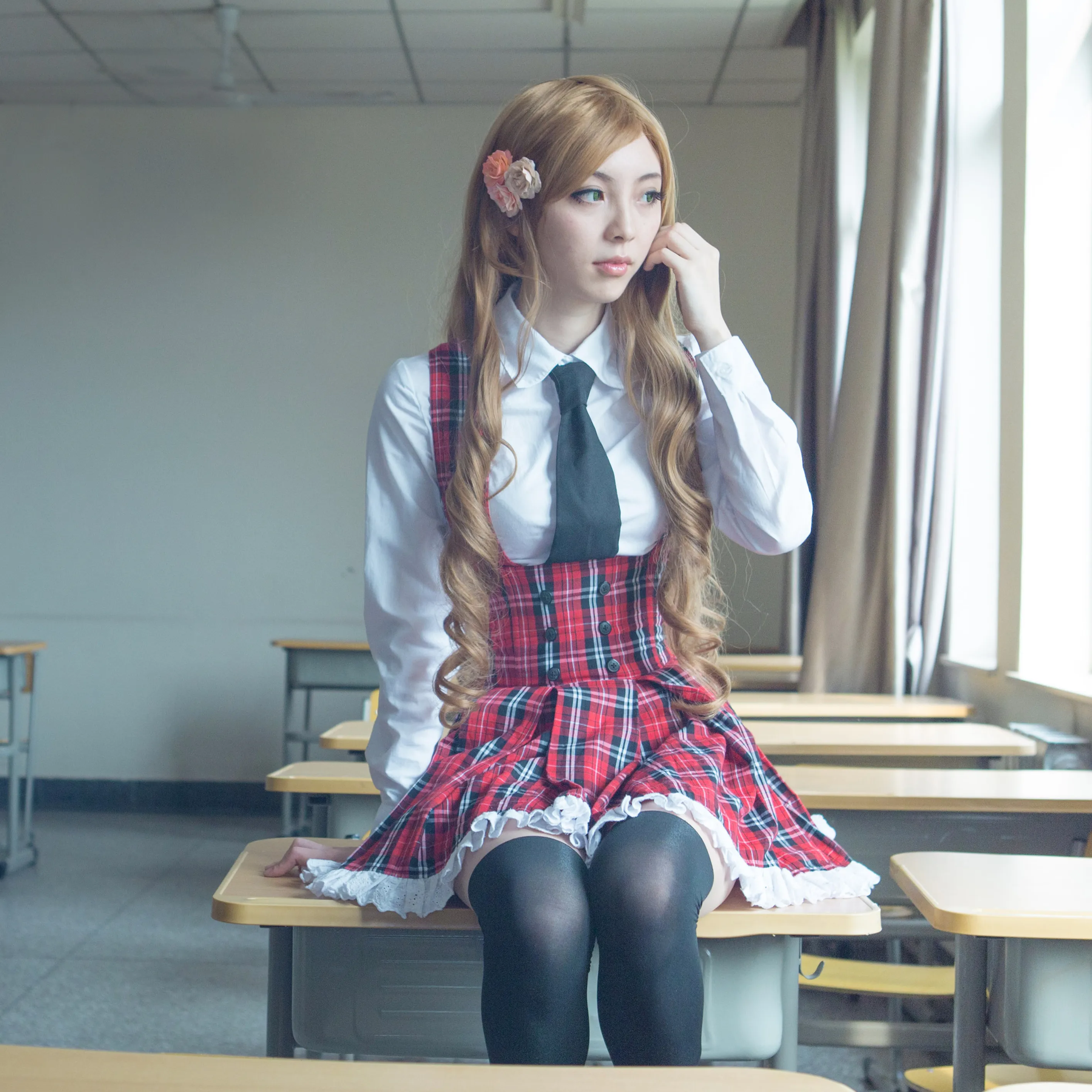 

Cos-Mart Anime APH Cosplay Costume World W College School Uniforms Full Set Female Role Play Clothing Custom-Make Any Size