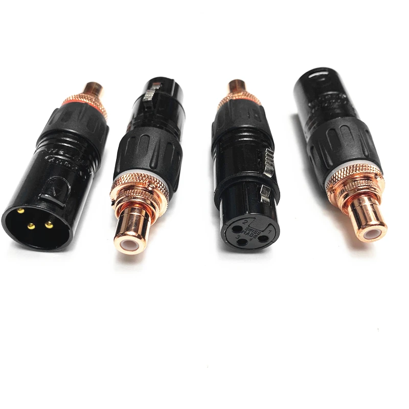 Neutrik XLR к гнездовому адаптеру RCA позолоченный красный разъем для аудиоразъема HIFI-(