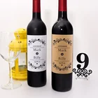 20 шт. индивидуализированные именные этикетки Newlyweds для вечеринки, вечеринки невесты, свадьбы, шампанского, вина, наклейки, обертка для бутылок