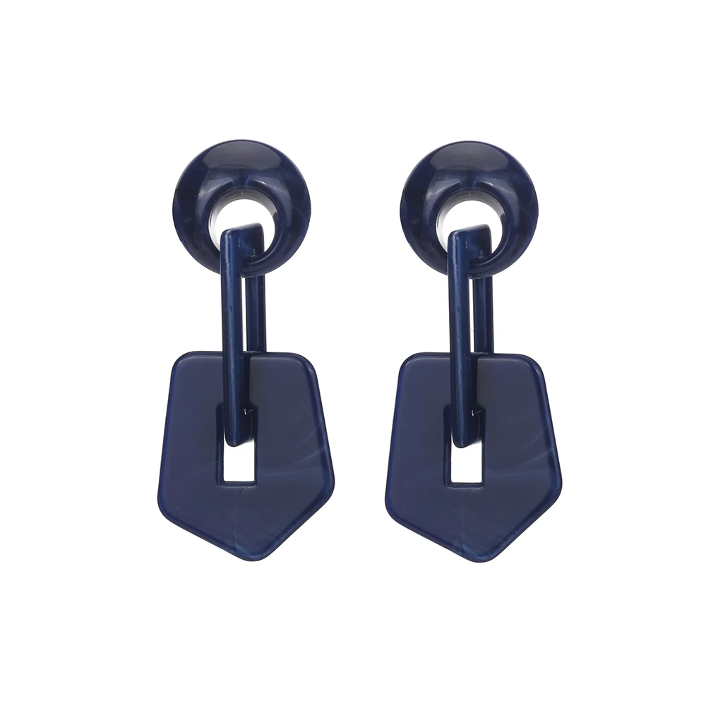 Новые акриловые серьги подвески желеобразного цвета с большими звеньями для