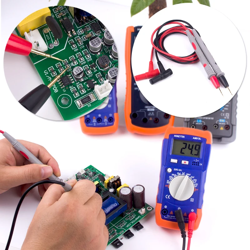 1999 счетчик LC измеритель емкости тестер с набором зондов щупов 200pF 20mF Конденсатор
