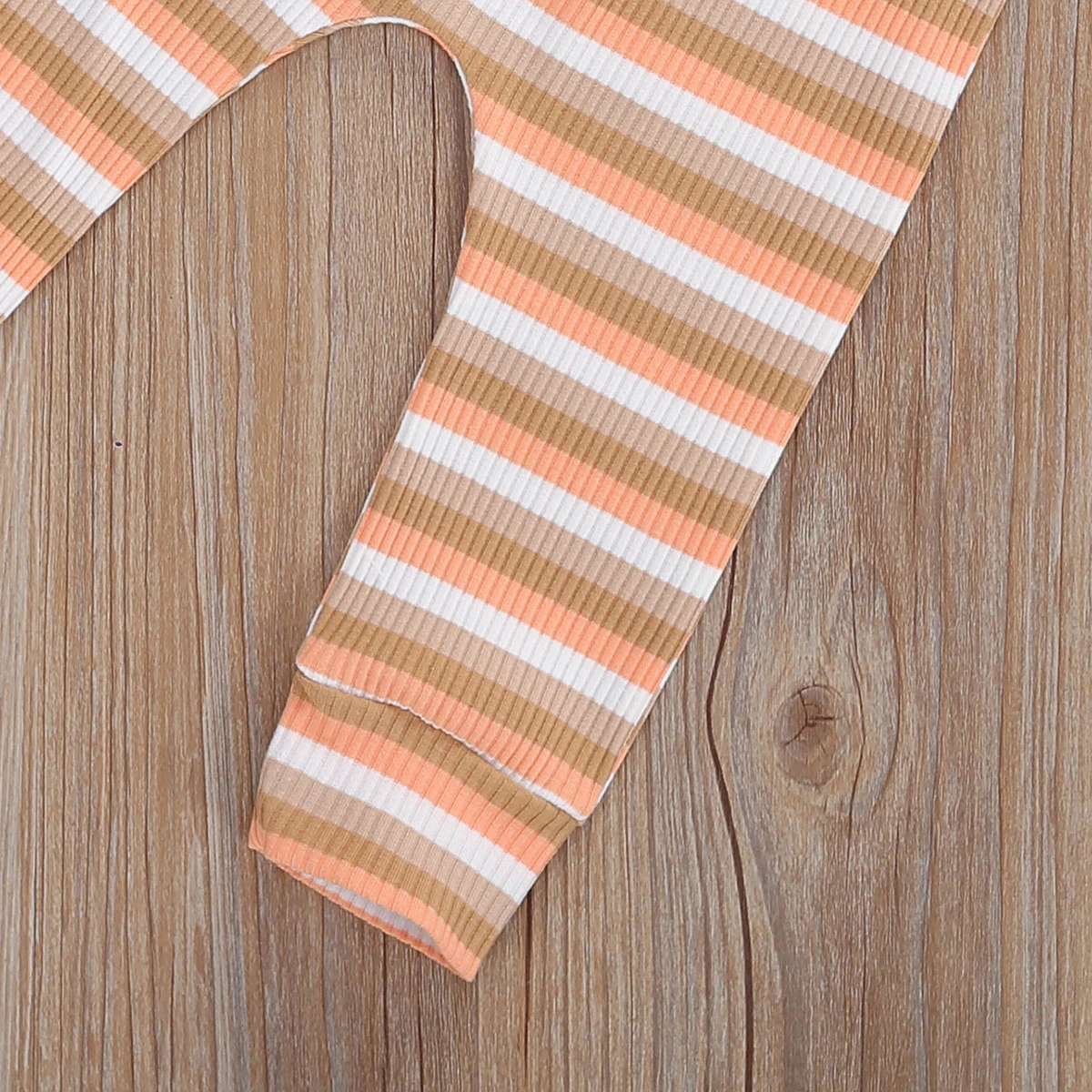 

Baby Unisex Autumn Suit Set Striped Round Neck Long Sleeve Cotton T-Shirt and Trousers 2 Pieces