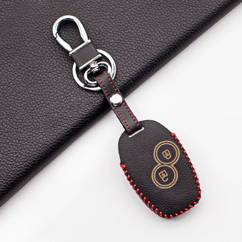 Мягкий текстурный 100% кожаный чехол для ключей автомобиля Renault clio dacia logan megane espace