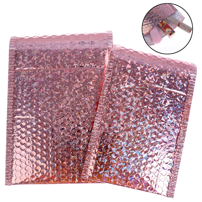 

10Pcs Champagne gold Bubble Mailer DIY Wedding Gift Shipping Packaging Bag