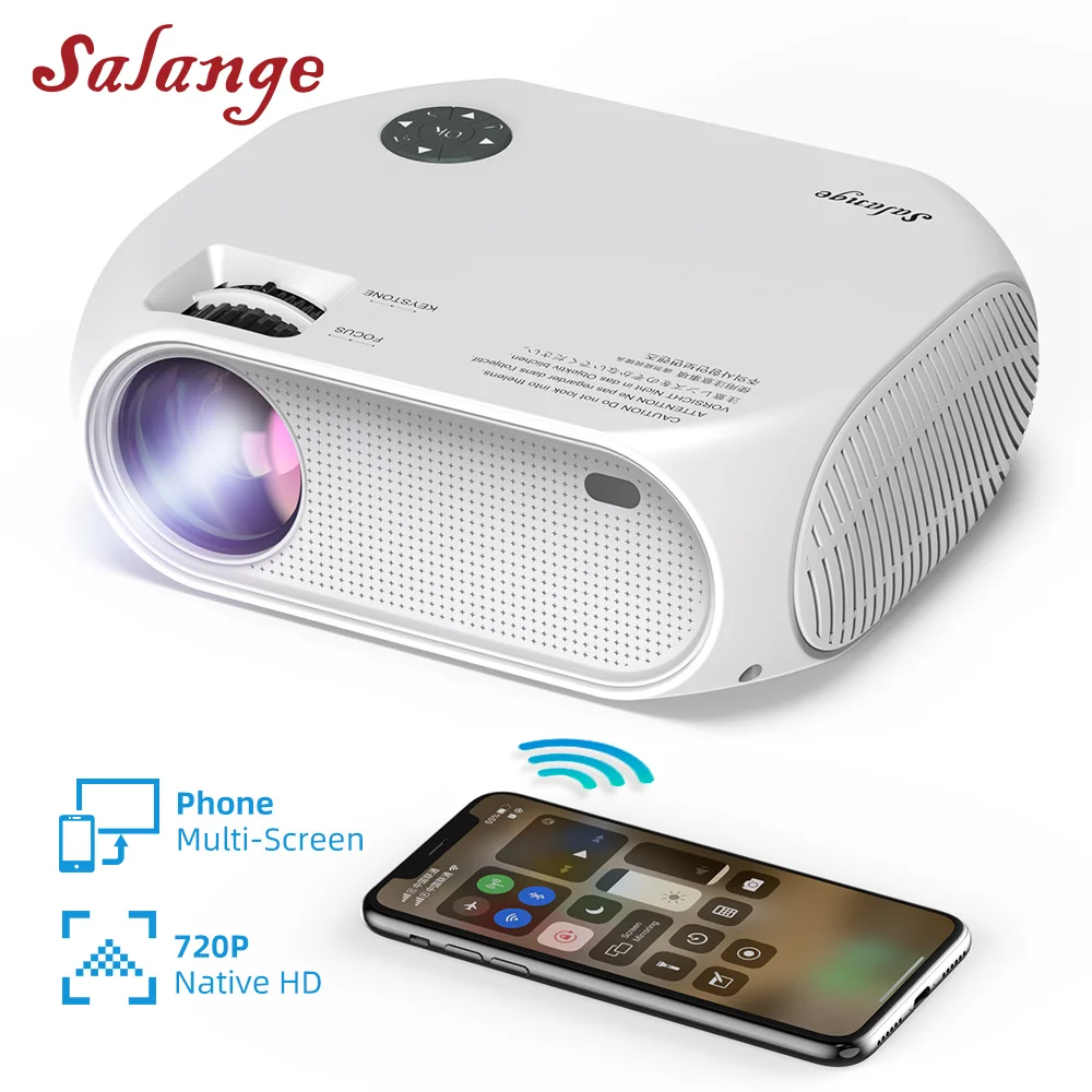 проэктор проектор для дома Мини Salange HD Wi Fi P58 1280x720P 3500 лм|Проекторы домашнего
