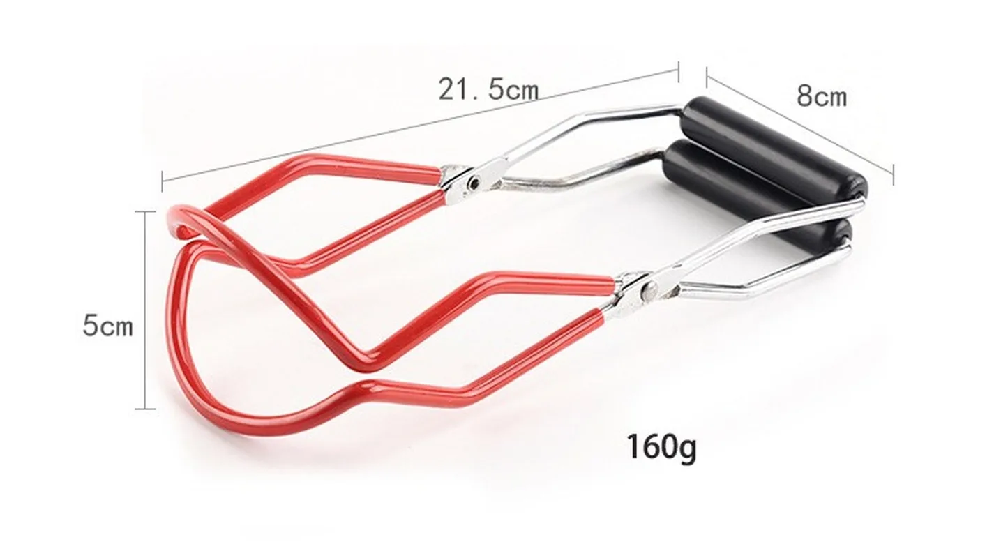 

Canning Jar Lifter with Grip Handle Stainless Steel Can Lifter Tongs Jar Clip Heat Resistance Anti-clip Mason Jar Glass WF91616