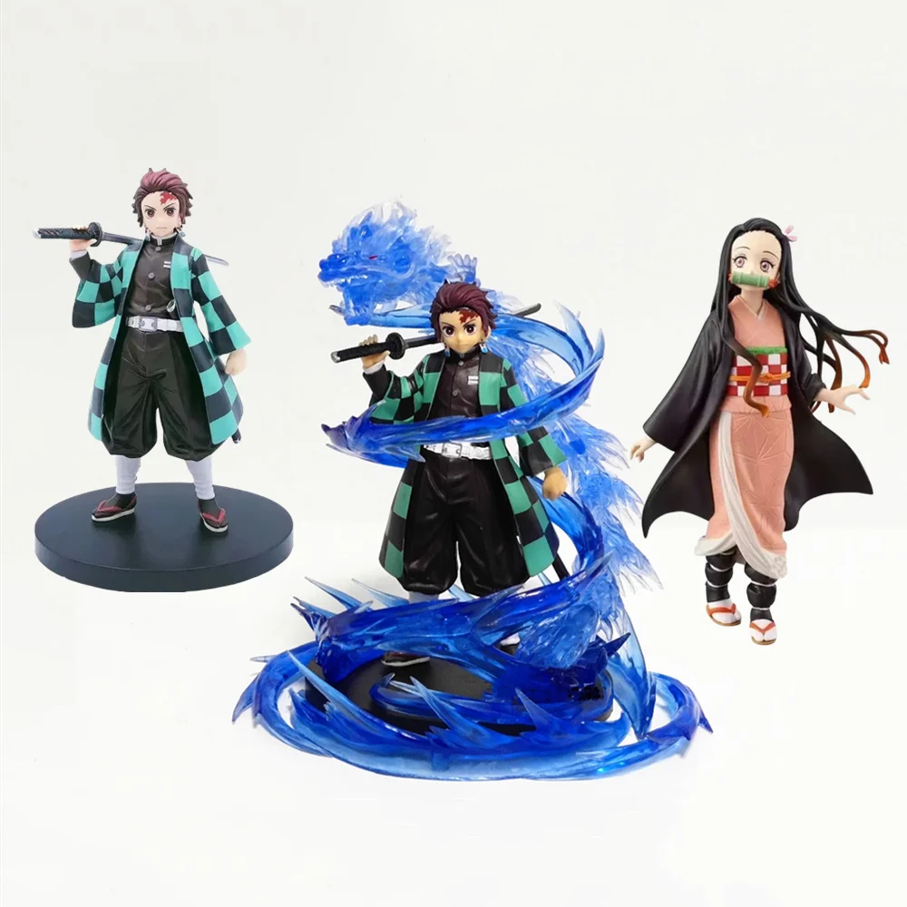 

Action Figures Demon Slayer Anime Kimetsu no Yaiba Anime Figuriine Kamado Tanjirou Kamado Nezuku PVC Model Doll Collectible Toys