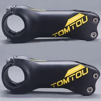 tomtou full carbon fiber stem bike road or mountain bicycle stems mtb cycling accessories handlebar clamp 31 8mm ud matte yellow