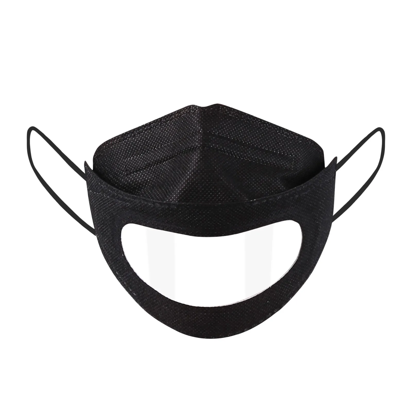 

3pcs Fast Delivery Scarf Mask For Face Mask With Clear Window Visible Expression For The Deaf And Hard Of Hearing Mscara Facial