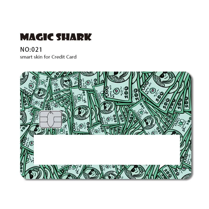 Стикер для кредитных и дебетовых карт с принтом в виде звезд космоса денег