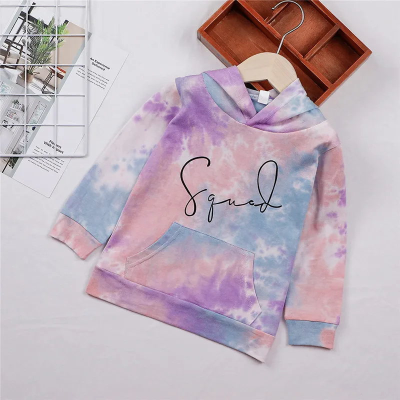 

Baby Girls Sweatshirts Winter Teen Kids Girls Letter Multicolor Hoodies Sweatshirts Pullover Tops Clothes Long Sleeves 35