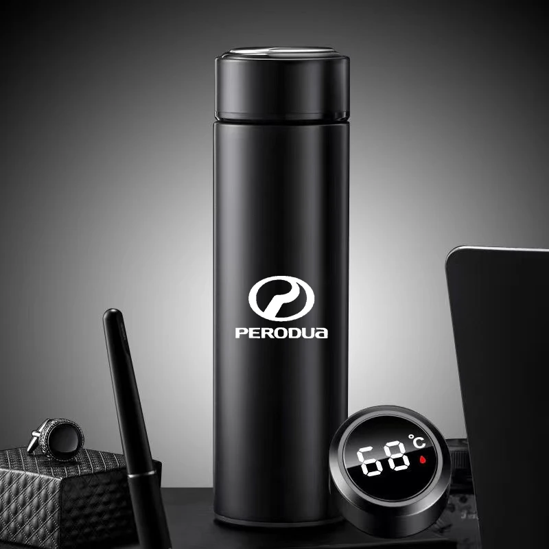 

For PERODUA 500ml Intelligent Thermos Coffee Cup Temperature Display Stainless Steel Vacuum Water Cup