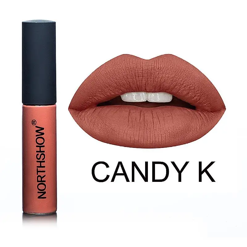 CANDY K BearPaw, новинка, 12 цветов, женский блеск для губ, косметика, жидкая помада, матовая, бархатная, стойкий, телесный, красный, сверкающий блеск для губ, косметика - Цвет: CANDY K