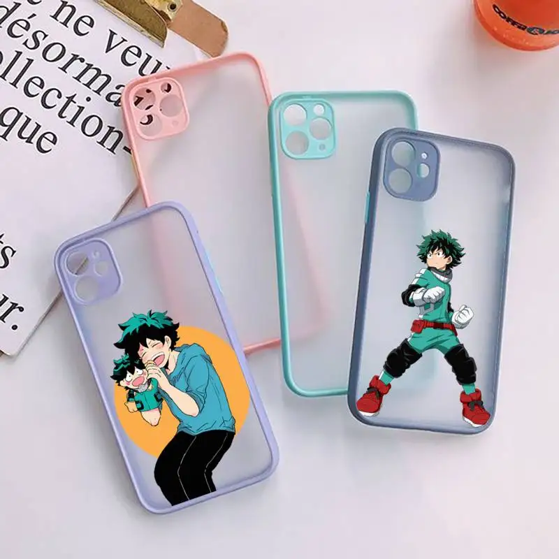 

My Hero Academy Todorok Phone Case For IPhone 12 11 Pro Max XR XS Max X SE2 6s 7 8 PlusHard Shockproof Gray Case