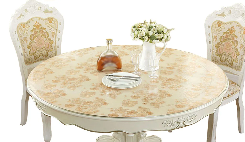 Йо HOOM кухня ПВХ водонепроницаемая скатерть круглая Толщина 1 2 мм покрытие стола