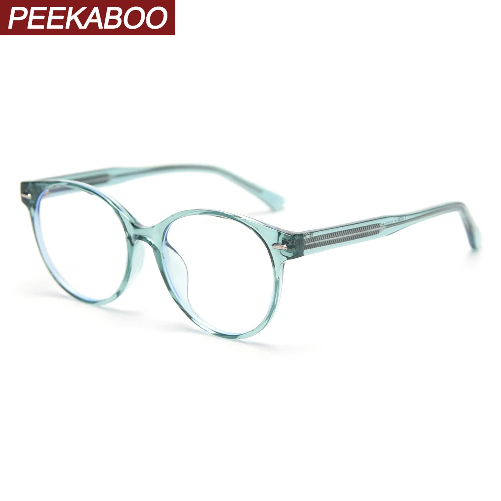 Мужские и женские очки peekabo круглые в ретро стиле оптическая оправа tr90 прозрачные