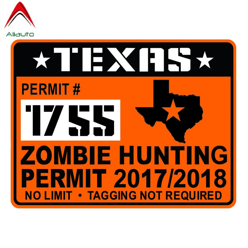Aliauto креативные автомобильные стикеры Техас Зомби Охота на каску аксессуары