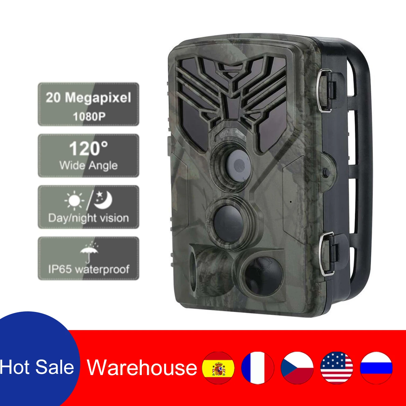 

HC-810A Hunting Wildlife Camera 1080P 20MP HD Scouting Trail Camera Wildview PIR Motion Night Vision Camera Home Safe Game Cam