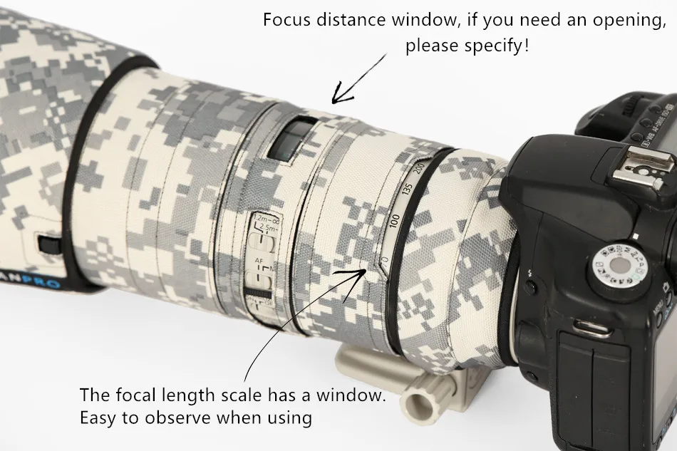 Линзы rolanpro камуфляжное пальто дождевик для Canon EF 70-200 мм F2.8 L IS III USM объектив защитный чехол для Canon SLR объектив камеры