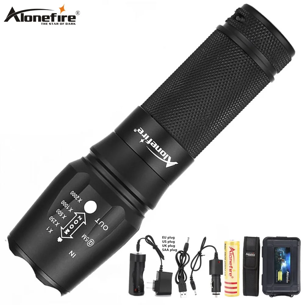 Светодиодный фонарик AloneFire X800 CREE XM L T6 L2 перезаряжаемый аккумулятор AAA 18650 26650|26650
