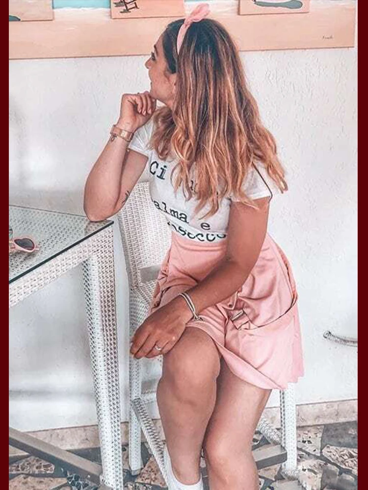 Dotfashion плиссированное платье-сарафан на молнии сзади, новинка, розовый короткий сарафан, женская одежда на бретелях, однотонное платье без рукавов
