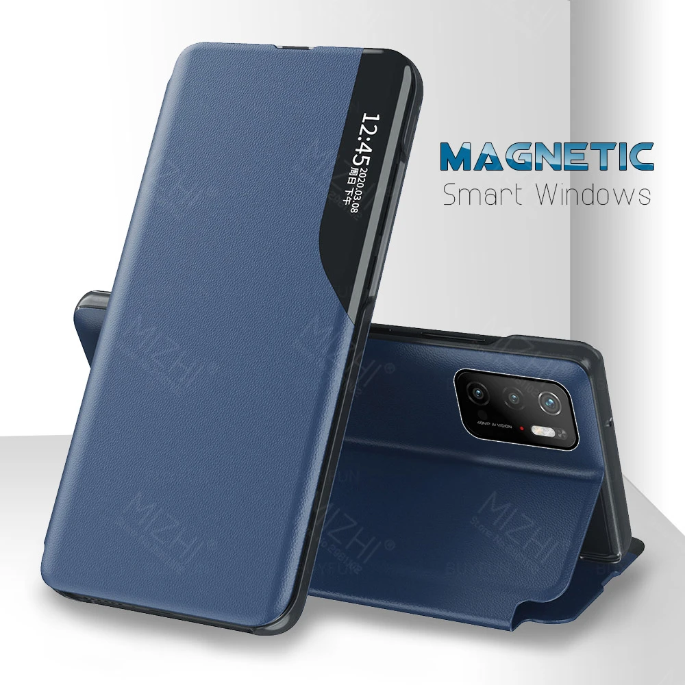 poko m 3 pro case Smart Magnetic Leather Flip Case For xiaomi poco m3 pro m 3 3m m3pro 5G pocom3 pro Book Stand Phone Cover