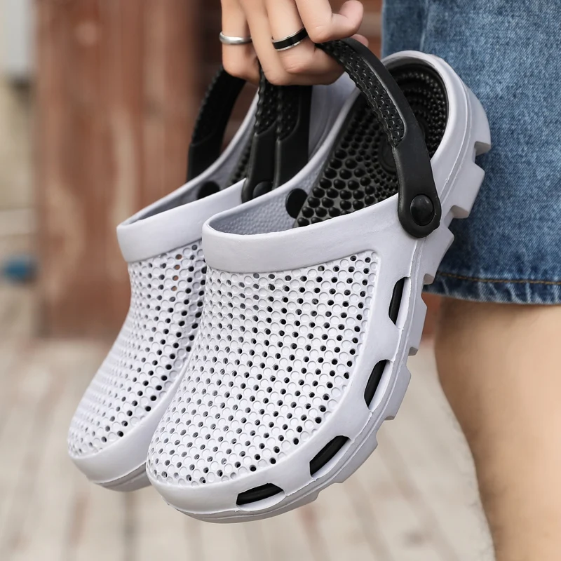 Шлепанцы мужские для сада и пляжа Классические сандалии плавания тапочки воды