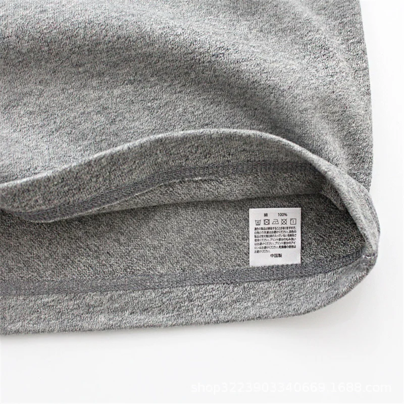 Мужская хлопковая футболка FGKKS Однотонная с коротким рукавом Повседневная