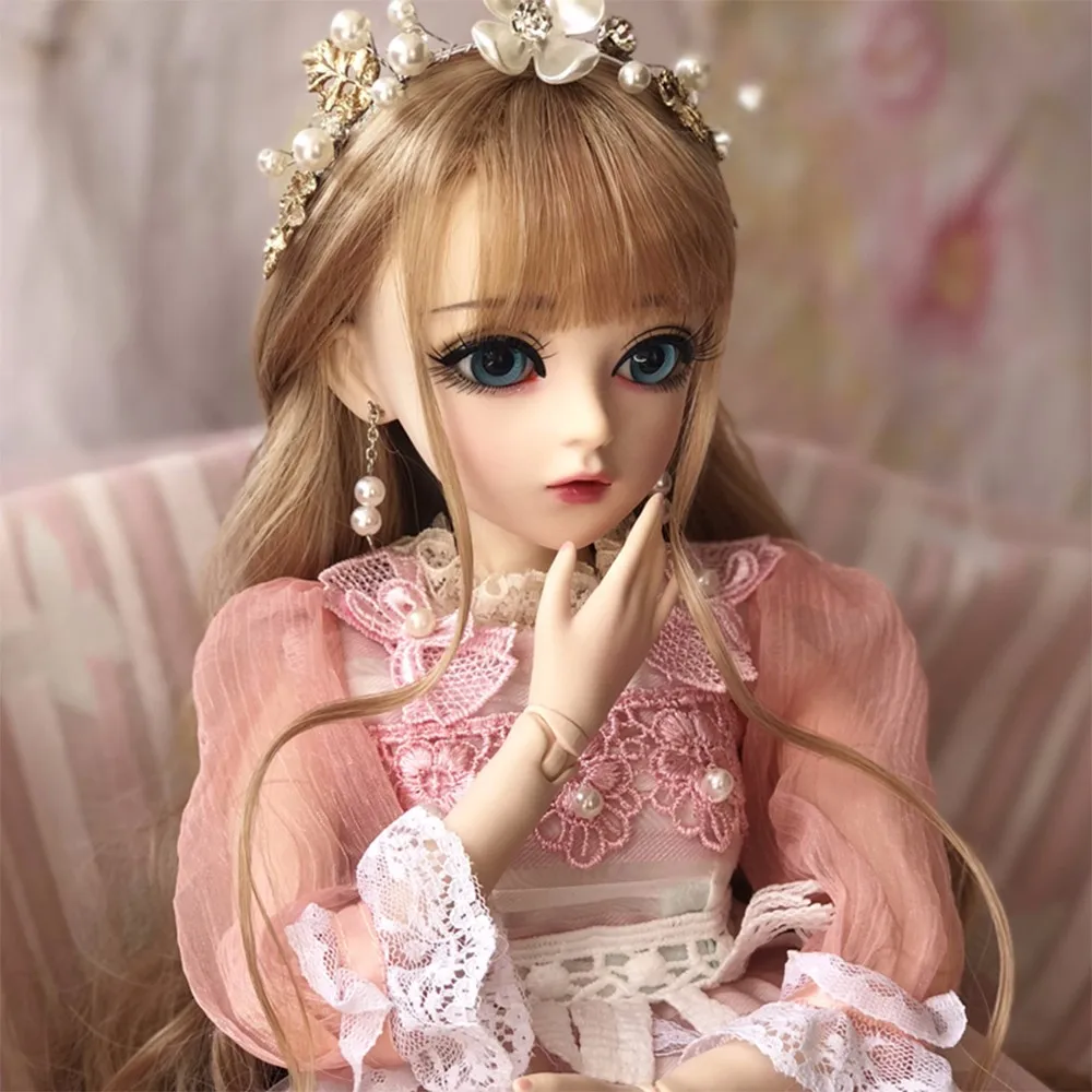 BJD кукла 1/3 Reborn куклы с макияжем 60 см кружевное платье Набор игрушка мягкая