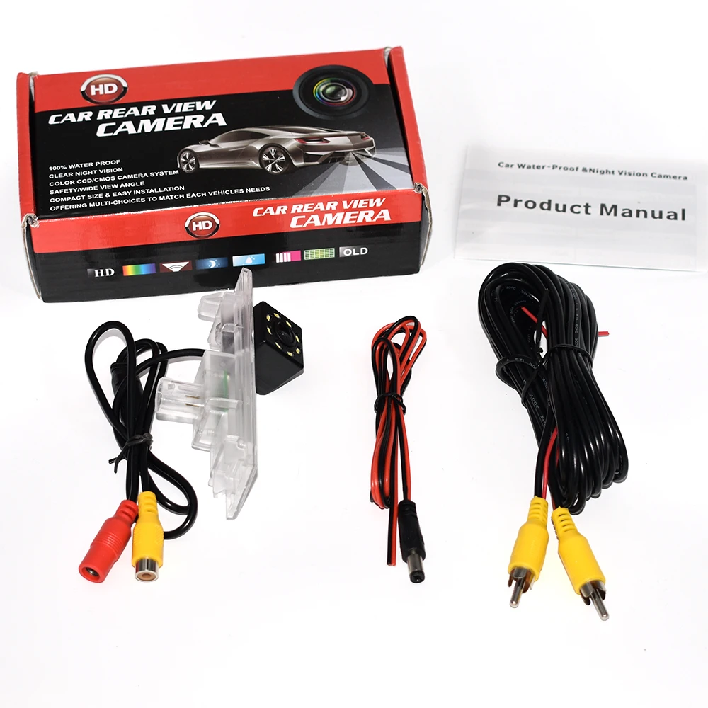 ZJCGO CCD Автомобильная камера заднего вида для парковки Водонепроницаемая BMW 1 6