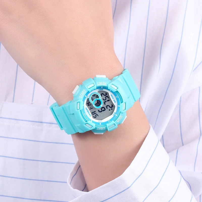

Children Waterproof Led Digital Watch Fashion Sports Watch For Kids Ultra-light Silicone Strap Teen Boys Girls WristWatch Unisex
