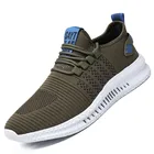 Кроссовки мужские сетчатые легкие, дышащие кеды, на шнуровке, Повседневная прогулочная обувь, летняя модель