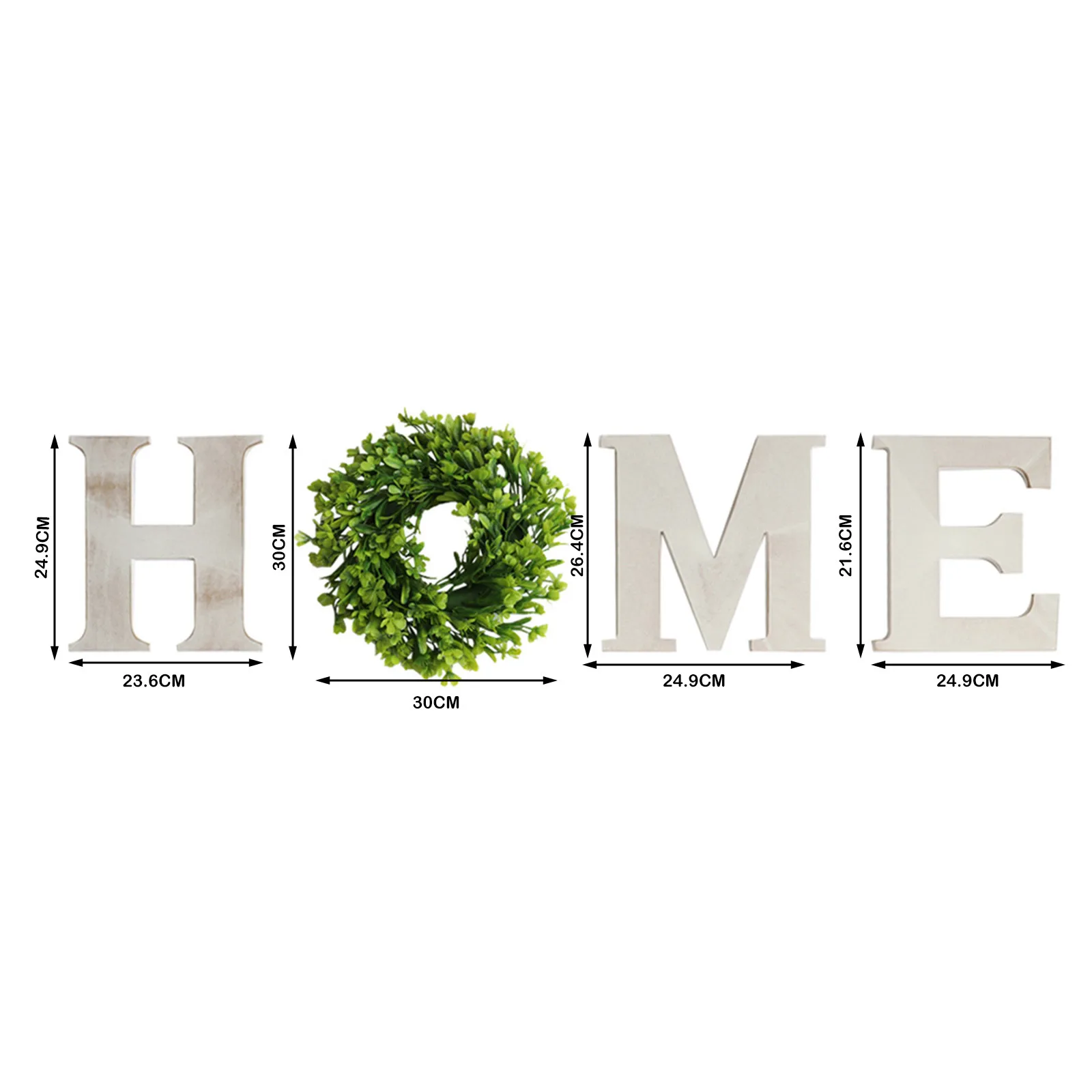 

Party Door Hanging Sign Wooden Letter Home Sign Funny For Home Decor Wooden Green Wreath Supplies Wood Crafts Ornaments 1PC